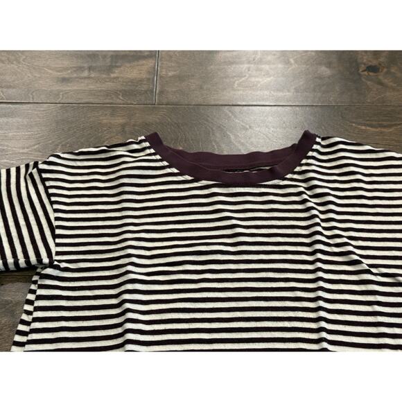 Madewell Rivet & Thread Womens Striped Cropped Short Sleeve Top Size XXS USA - Picture 4 of 8